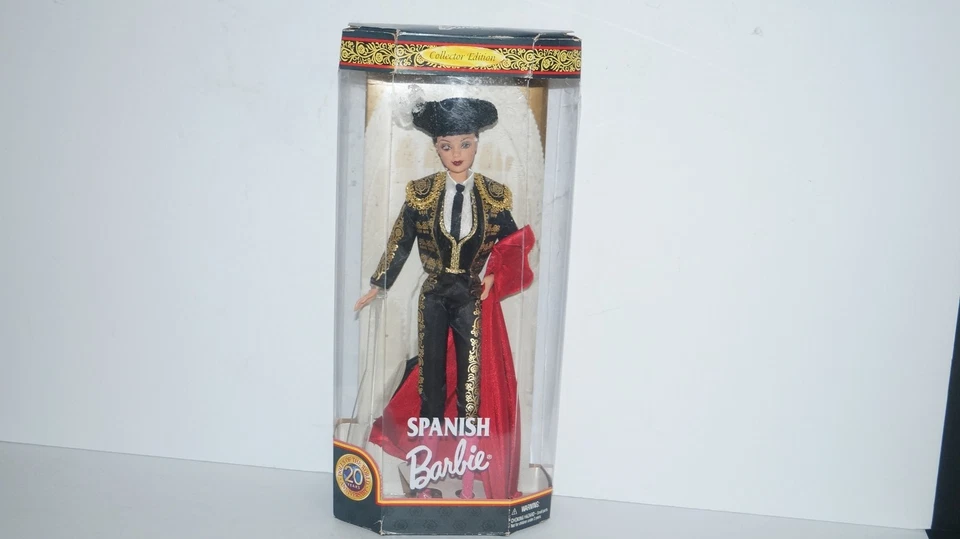 1999 BARBIE ESPANHOLA Edição de Colecionador Boneca Dolls of World Nº. 24670 - NOVO NA CAIXA - Imagem 2 de 4