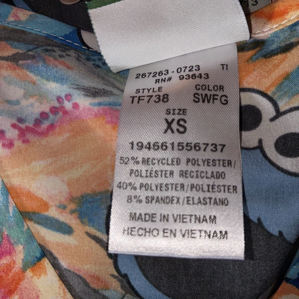 Cherokee Cookie Monster Scrubs Tooniforms V Neck Top Size XS Medical Nurse New - Image 4 of 4