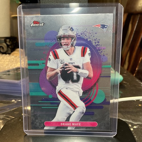 Drake Maye [Refractor] #162 2024 Topps Finest card