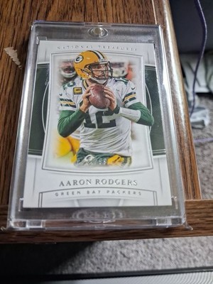 2019 Panini National Treasures AARON RODGERS #68 34/99 Beautiful Looking Card!
