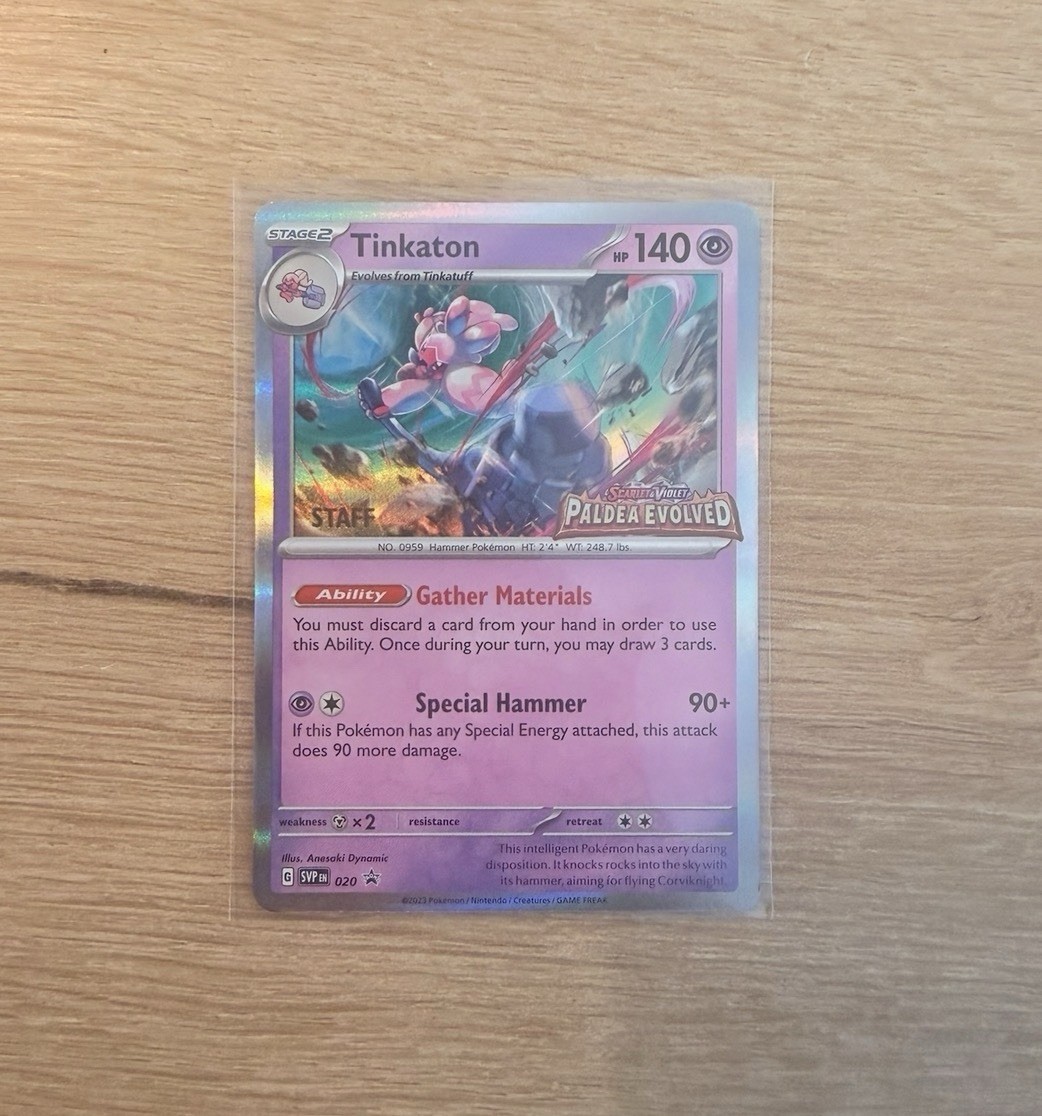 Tinkaton SVP 020 STAFF - Pokemon TCG Black Star Promo