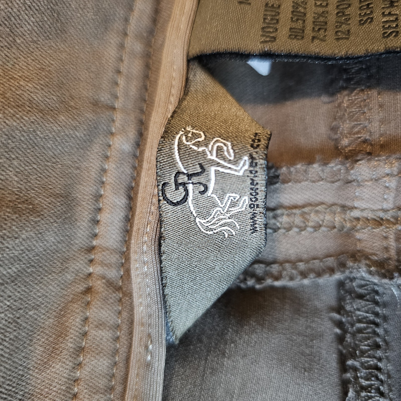 Goode Rider Silicone Horse Riding Equestrian Breech Women's Pants Brown/Tan 34R