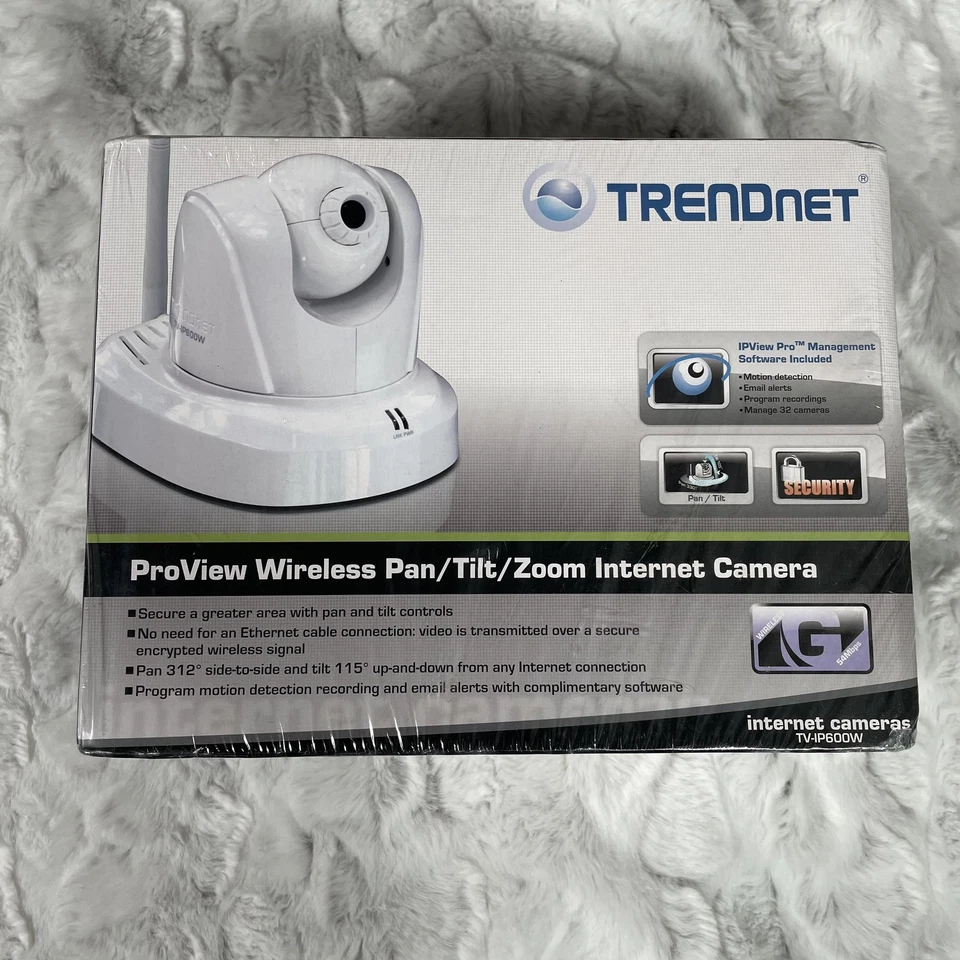 Cámara de Internet TRENDnet ProView inalámbrica panorámica/inclinable/zoom TV-IP600W totalmente nueva Foto 2 de 4