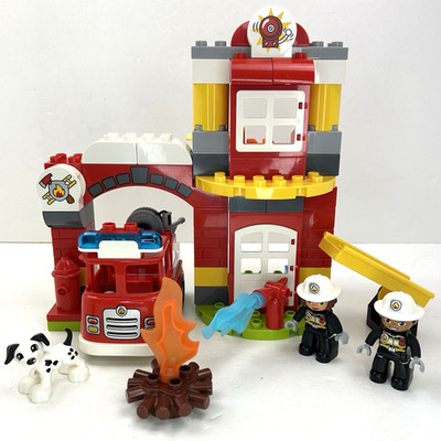 Lego Duplo Feuerwache 10903 Set mit Licht und Sound Feuerwehrauto Motor Spielzeug