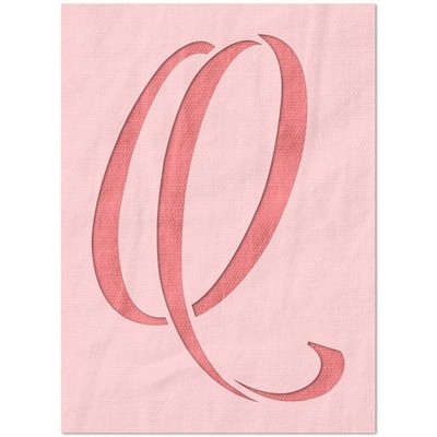 Reusable Calligraphy Q Design DIY Crafts Stencil - StencilAir