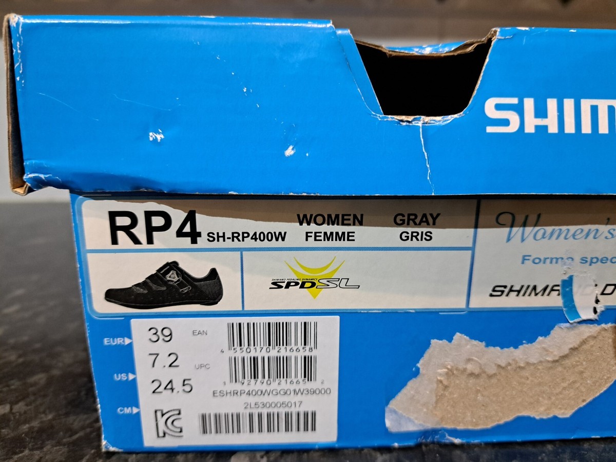 (未使用)シマノ SHRP400W(size:EU36/22.5cm) SHIMANO SPD CYCLING SHOES RP4 SH-RP400W GREY UK 6 US 7 EU 39 CM
