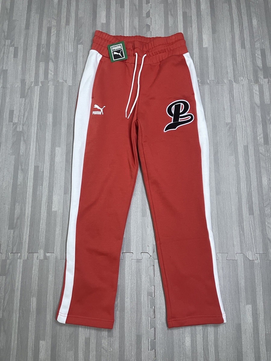 Puma Team Sweatpants Fleece Drawstring 538954 Womens Size XS Burnt