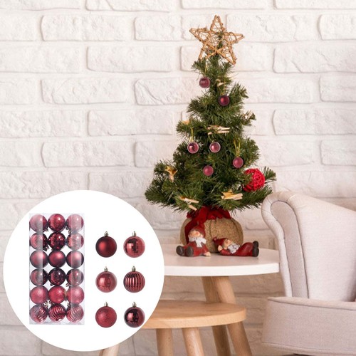 36Pcs 6 cm Christmas Balls Shatterproof Xmas Tree Ornaments Hanging Balls Decor - Picture 115 of 168