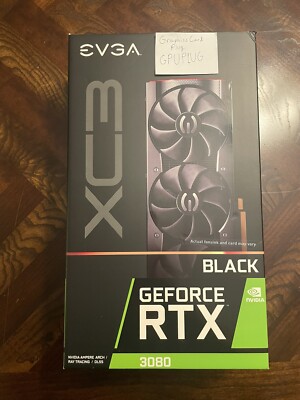 EVGA GeForce RTX 3080 XC3 BLACK GAMING 10GB GDDR6X Graphics Card GREAT CONDITION