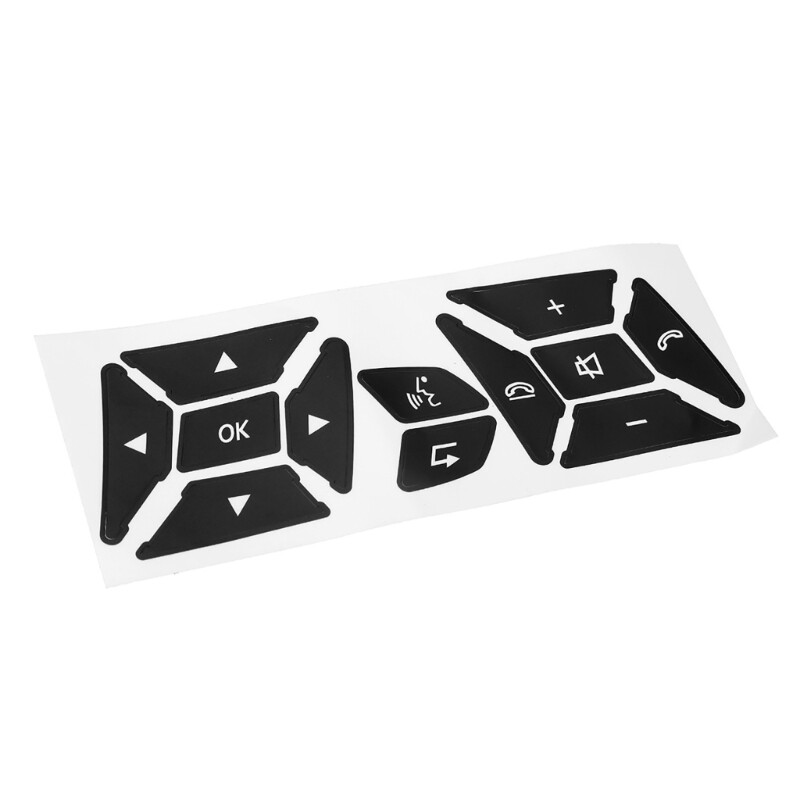 Button Decals Replacement Trim Cover Stickers Auto Accessories