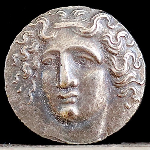 400-333 BC Ancient Greek Coin Head of Helios - Silver Plated Dekadrachm 18mm - Picture 1 of 2