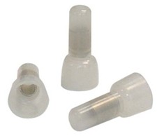 100 22-18 Gauge Crimp Caps Closed End Wire Connectors Car Audio Radio Install