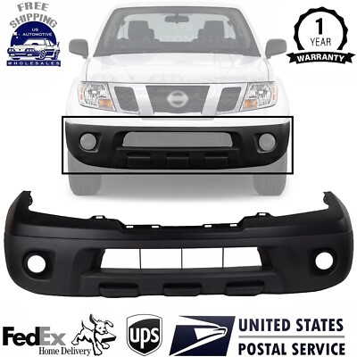New Front Bumper Cover Primed Top Textured Bottom For 2009-2021 Nissan Frontier