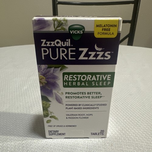 Vicks ZzzQuil PURE Zzzs Restorative Herbal Sleep Tablets, 20 count eBay