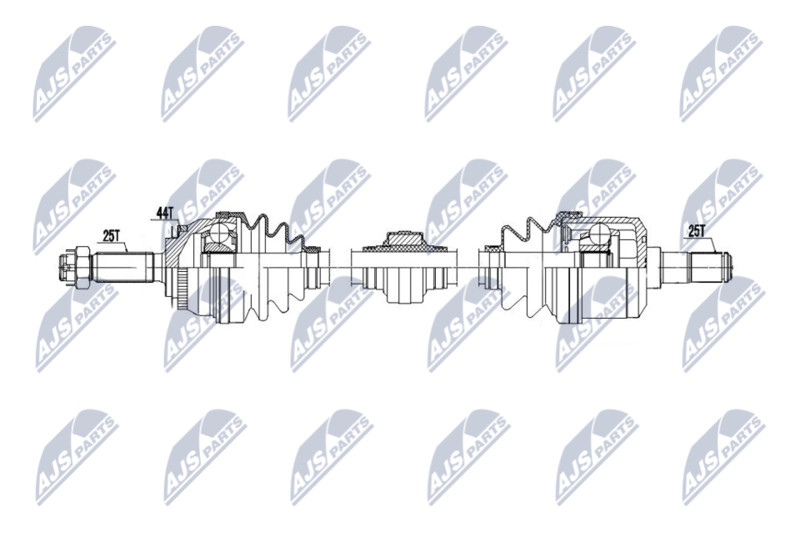 Arbre de transmission Hyundai Matrix de qualité premium équivalente OE