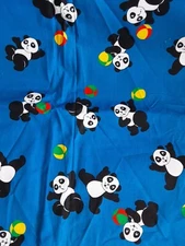 Fabric Pandas With A Ball 108 L X 45 W Multicolor
