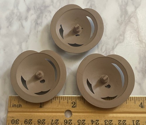 Estate 3 Plastic Sewing Coat Buttons Lot J-21 - Picture 3 of 5