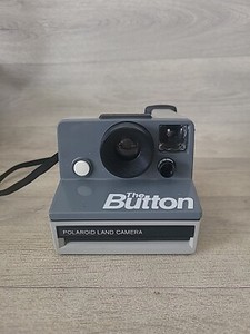 Vintage POLAROID THE BUTTON Instant Film Camera