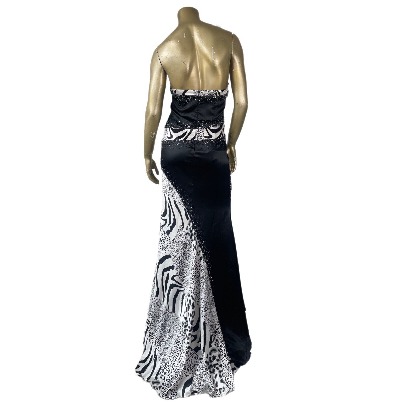 VTG NIGHT MOVES PROM COLLECTION SATIN STRAPLESS E… - image 5