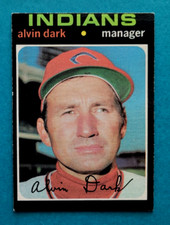 1971 Topps #397 Alvin Dark Cleveland Indians Baseball Card EX/VG
