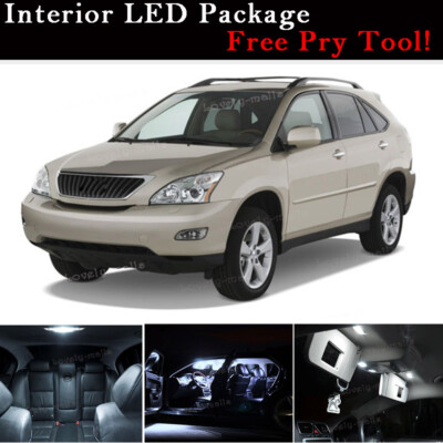 15X White LED Interior Light Package For 2004 - 2009 Lexus RX330