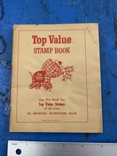 Vintage TOP VALUE Stamps Saver Book Golden Guarantee Elephant