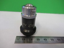 WINKEL ZEISS OBJECTIVE 42X OPTICS MICROSCOPE PART AS PICTURED R3-B-24