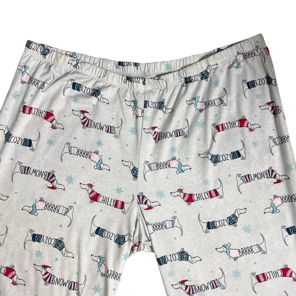 Pantalones de pijama Dachshund Dogs para mujer talla 3X estilo joggers ropa de estar acogedores suaves Foto 4 de 4