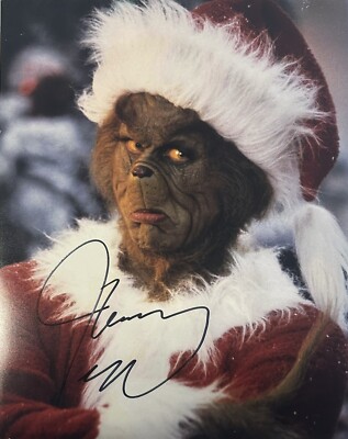 Jim Carrey ''THE GRINCH'' How The Grinch Stole Christmas signiert 11x14'' Foto ACOA
