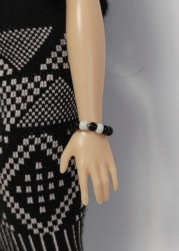 SaLe - Handmade Fashion fits Curvy Body CLOTHES B&W Dress & Jewelry NO DOLL d4e - Picture 6 of 7