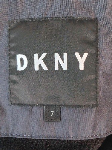 DKNY Boys Hooded Puffer Jacket With Zipper & Snap Closures Gray Size 7 - Picture 8 of 12