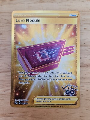 pokemon go lure module gold card Lure Module 088/078 Pokemon Go NM Full Art Gold Secret Rare Card