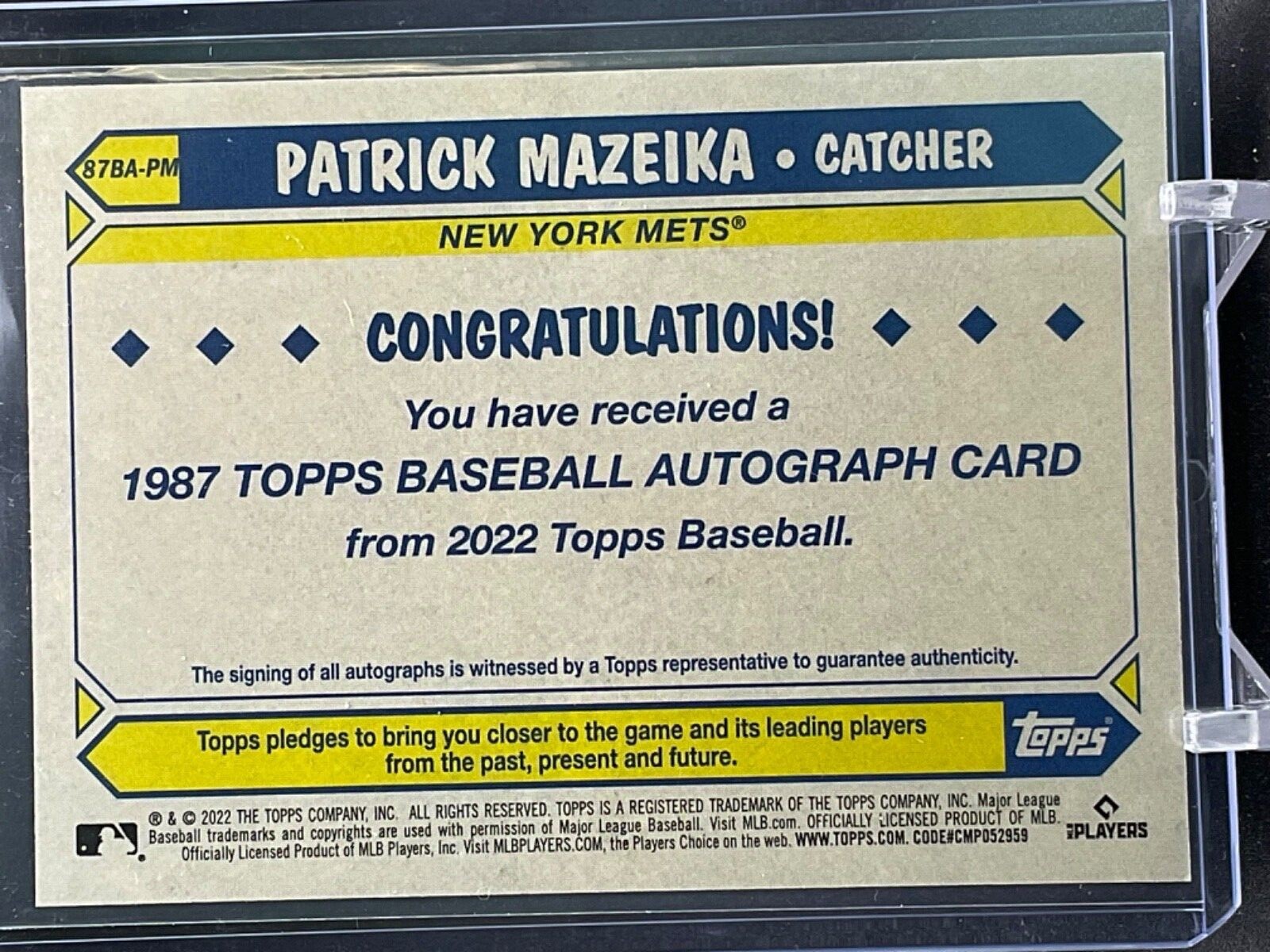 New York Mets *Choose Your Baseball Card* Inserts Rookies Autos (Updated 7/26) - Picture 338 of 512