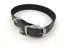 C4 Waterproof Stink-Proof Dog Collar Gray Knit Design