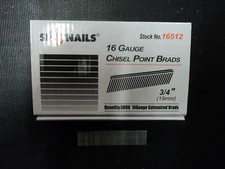 Spotnails 16512 16 Gauge 3/4 Inch Finish Nails Straight Galvanized (30,000)
