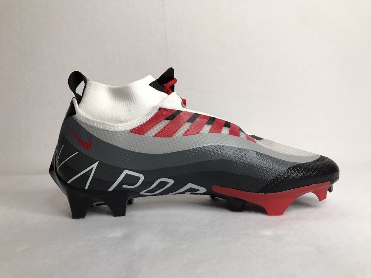 Nike Vapor Edge Pro 360 Mens  Black Red White Football Cleats DQ3670-061 Nike Vapor Edge Pro 360 Red/White Football Cleats Size Men main image 4