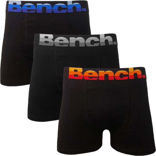 Paquete de 3 Ropa Interior Elástica Bench para Hombre Clive Ropa Interior Boxers Boxer - Negro Multi - Imagen 1 de 1