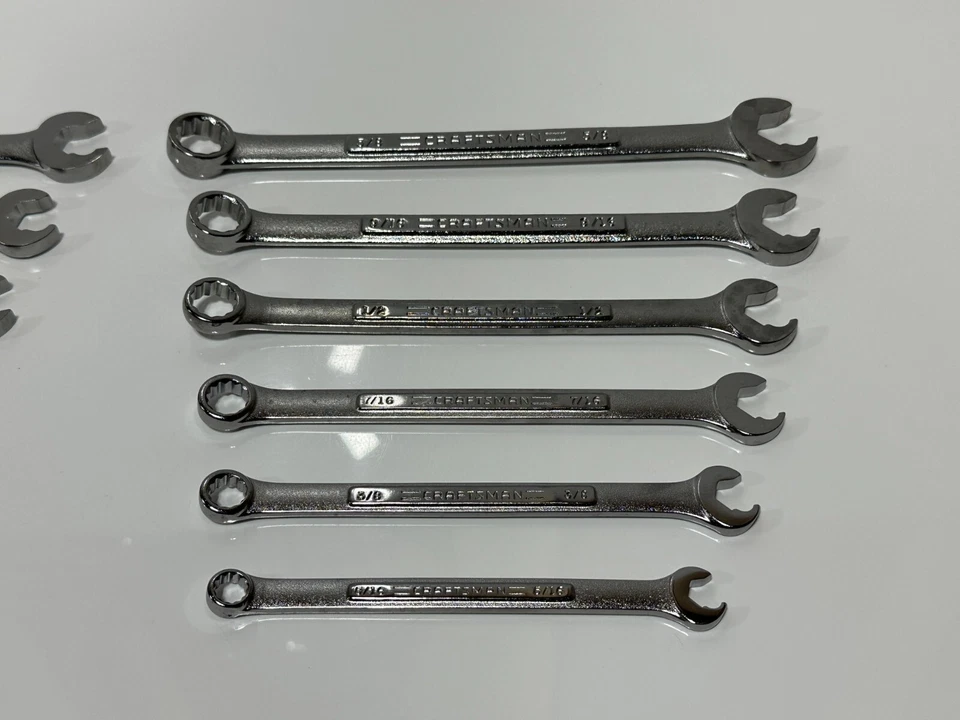 Craftsman EE. UU. NUEVO NOS 12 piezas SAE y juego de llaves métricas de velocidad rápida, VA 42357 y 42356 Foto 3 de 4