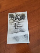 Vintage Photo Of Father In Uniform With Son And Daughter In Yard WWII