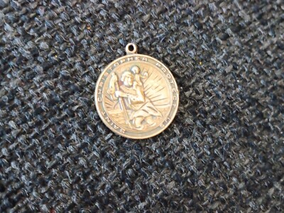Sterling Silver 925 Saint Christopher Vintage Pendant Charm Swift & Fisher