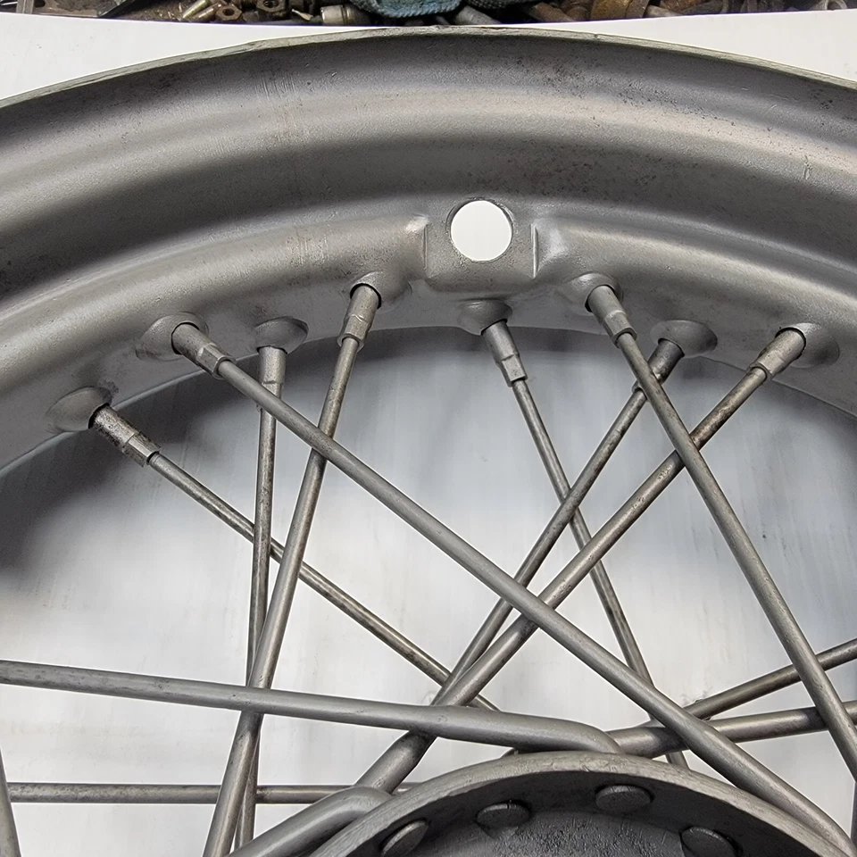 OEM 1940-1950 Buje 16" Servicar G Kelsey Hayes 705 Llanta Alambre Rueda Harley B916 Foto 4 de 4