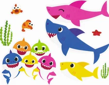 Roommates Baby Shark Wall Decal Set RMK4341SS
