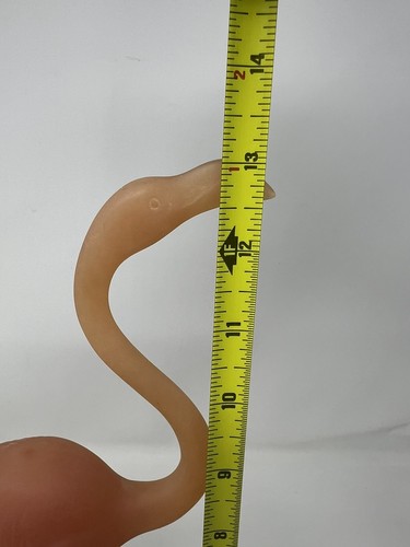 Vntg/MCM 1985 John Perry Flamingo Bird Sculpture MoonStone Statue Tiki Tropical, - Picture 11 of 13