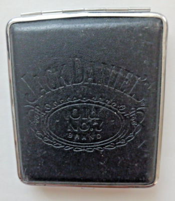 jack daniels cigarette case Vintage Jack Daniels Old No.7 Brand Black & Chrome Cigarette Case