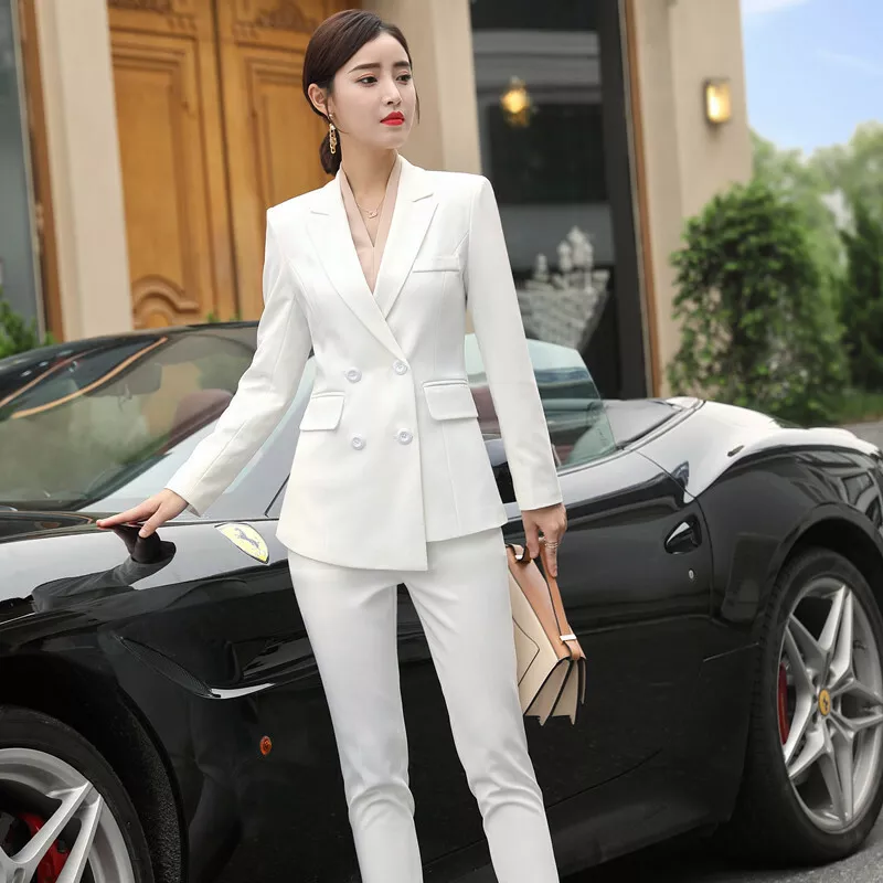 Amazon.com: Women's 3 Piece Office Work Suit Blazer Vest Pants Business  Outfits Pants Suit Set Prom Party Suit Beige XS : Clothing, Shoes & Jewelry