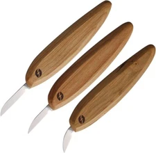 Flexcut Pro Range 3-pack Carving Fixed Knives Carbon Steel Blades Wood Handles