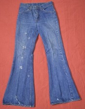 Vintage 1970s Levi's Orange Tab 684 Bell Bottom Jeans 28x31 Destroyed