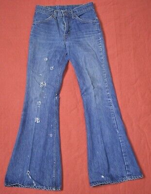 Vintage 1970s Levi's Orange Tab 684 Bell Bottom Jeans 28x31 Destroyed | eBay