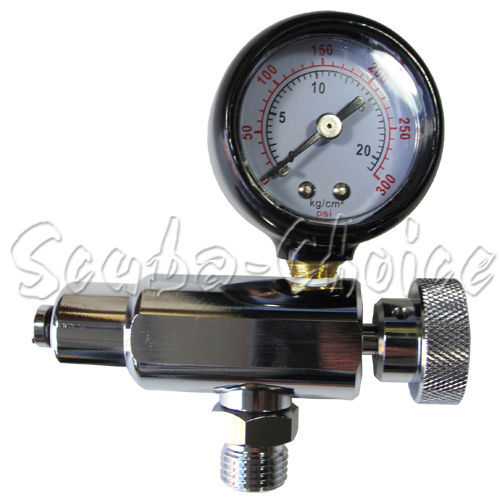 Scuba Diving 2nd Second Stage Regulator Adjustment Tool with Gauge 300 PSI - Picture 1 of 1