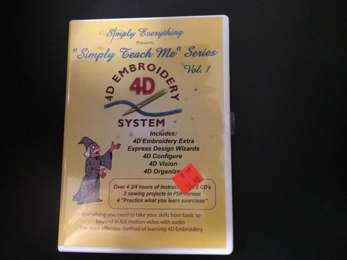 4D Embroidery System Simply Teach Me Vol. 1 CD Simply Everything 413000046